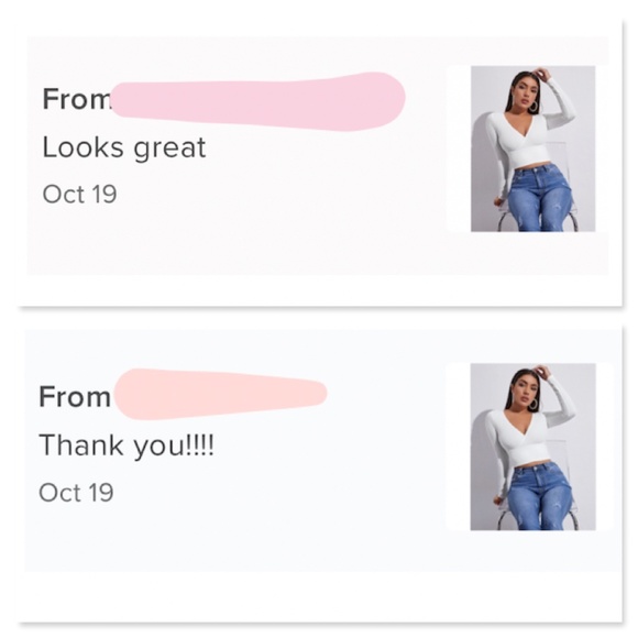 Deep V Neck Long Sleeve Rib-knit White Crop Top - Picture 7 of 13